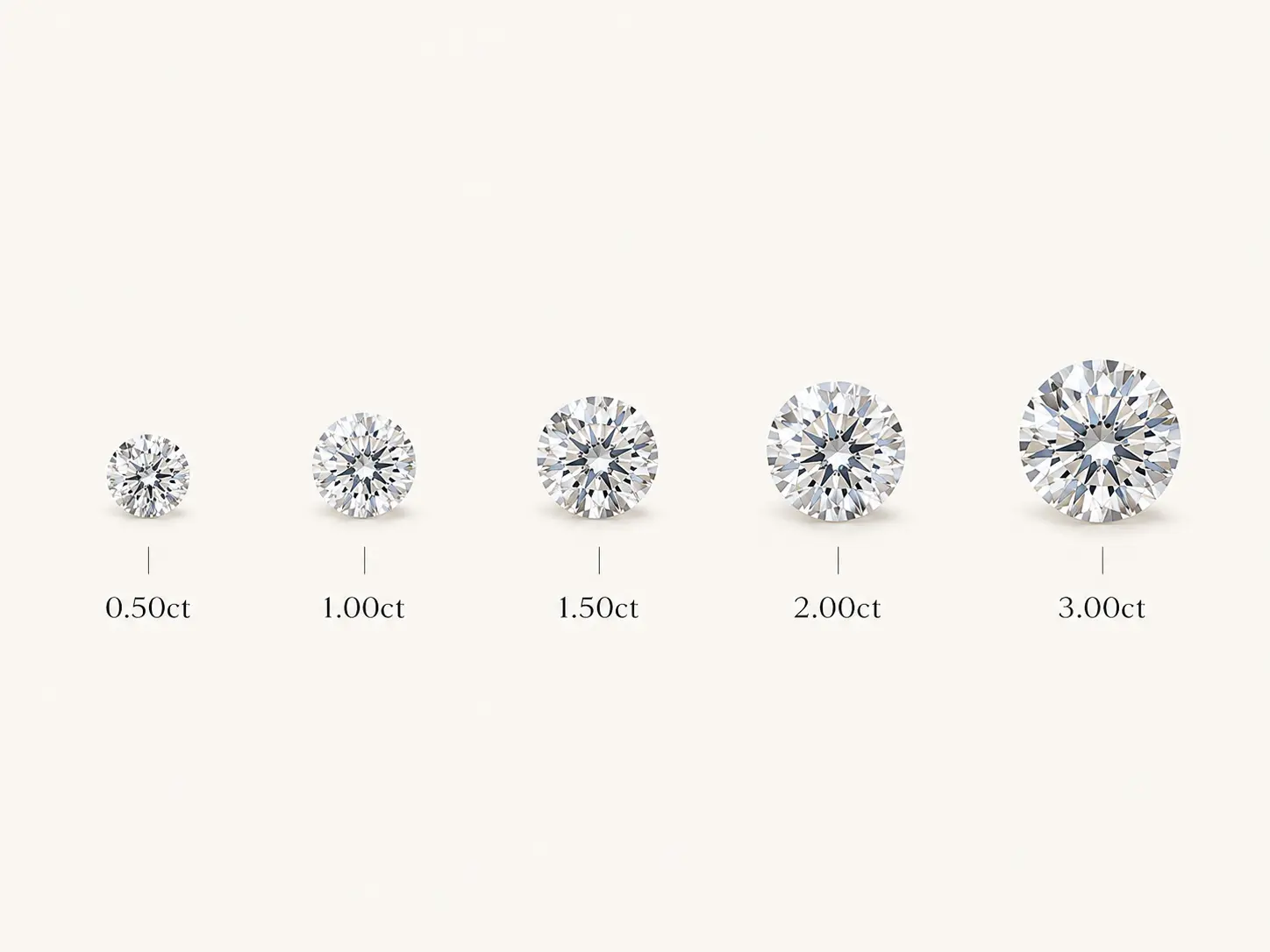 Carat grading illustration
