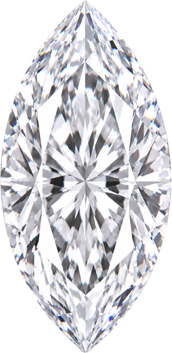 Marquise diamond viewed from above
